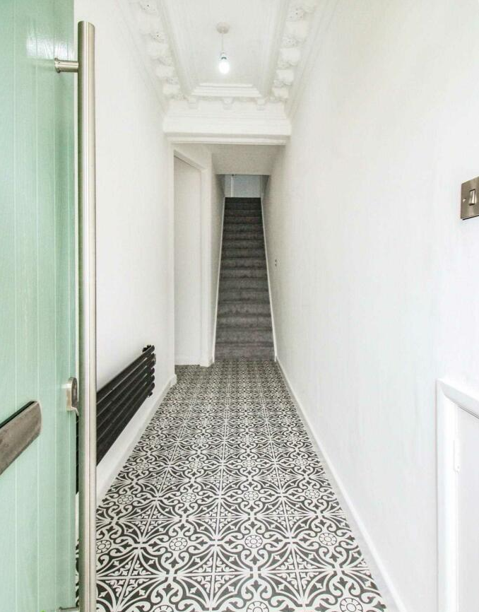Completed hallway after refurbishment