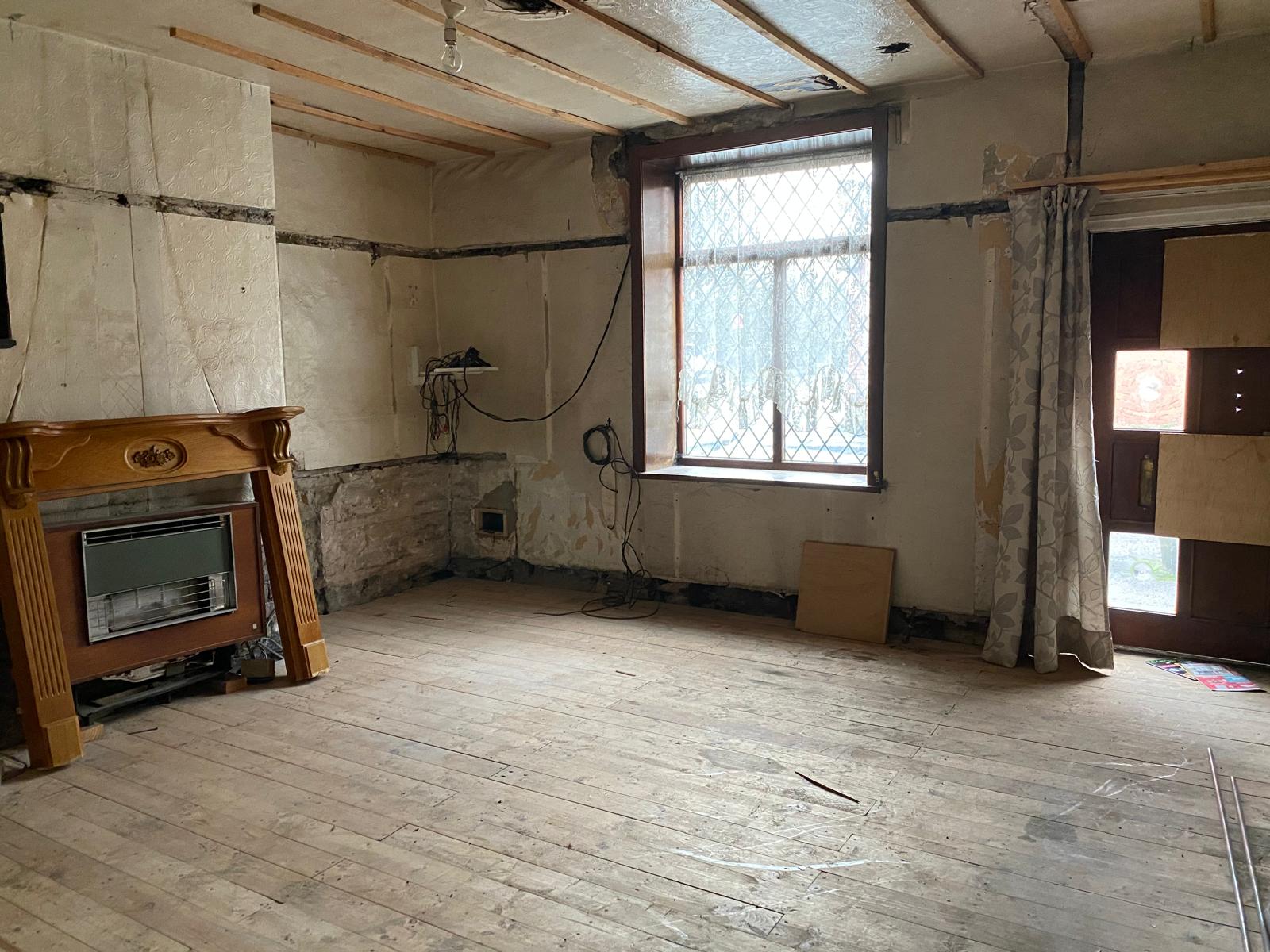 Property stripped back during refurbishment